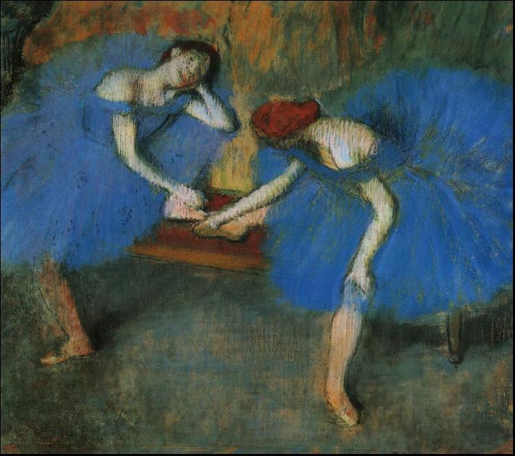  Two Dancers in Blue